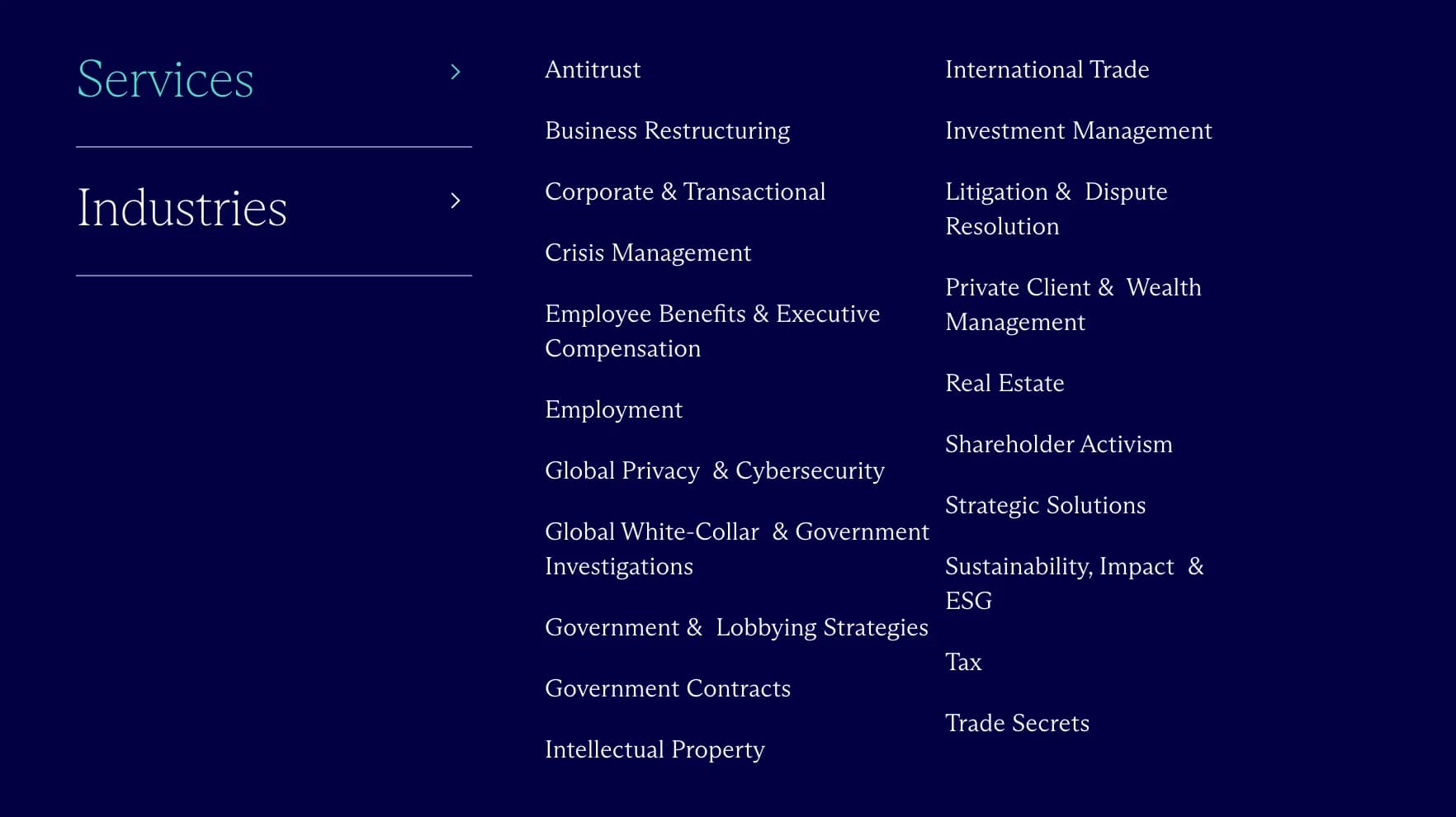 McDermott Will & Emery platform screenshot 2
